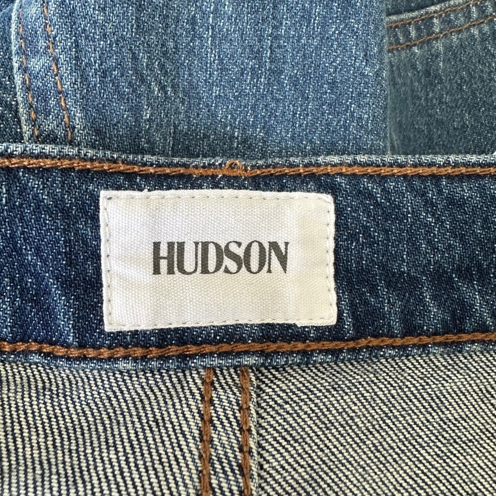 Hudson High-Rise Barrel Leg Jeans Womens 30 Blue Kusama Wash Denim Luxury Casual - Picture 7 of 10